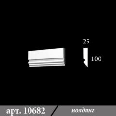 Гіпсовий молдинг 25х100х1000