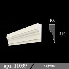 Карниз з пінопласту 100х310х1000