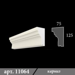 Карниз з пінопласту 75х125х1000
